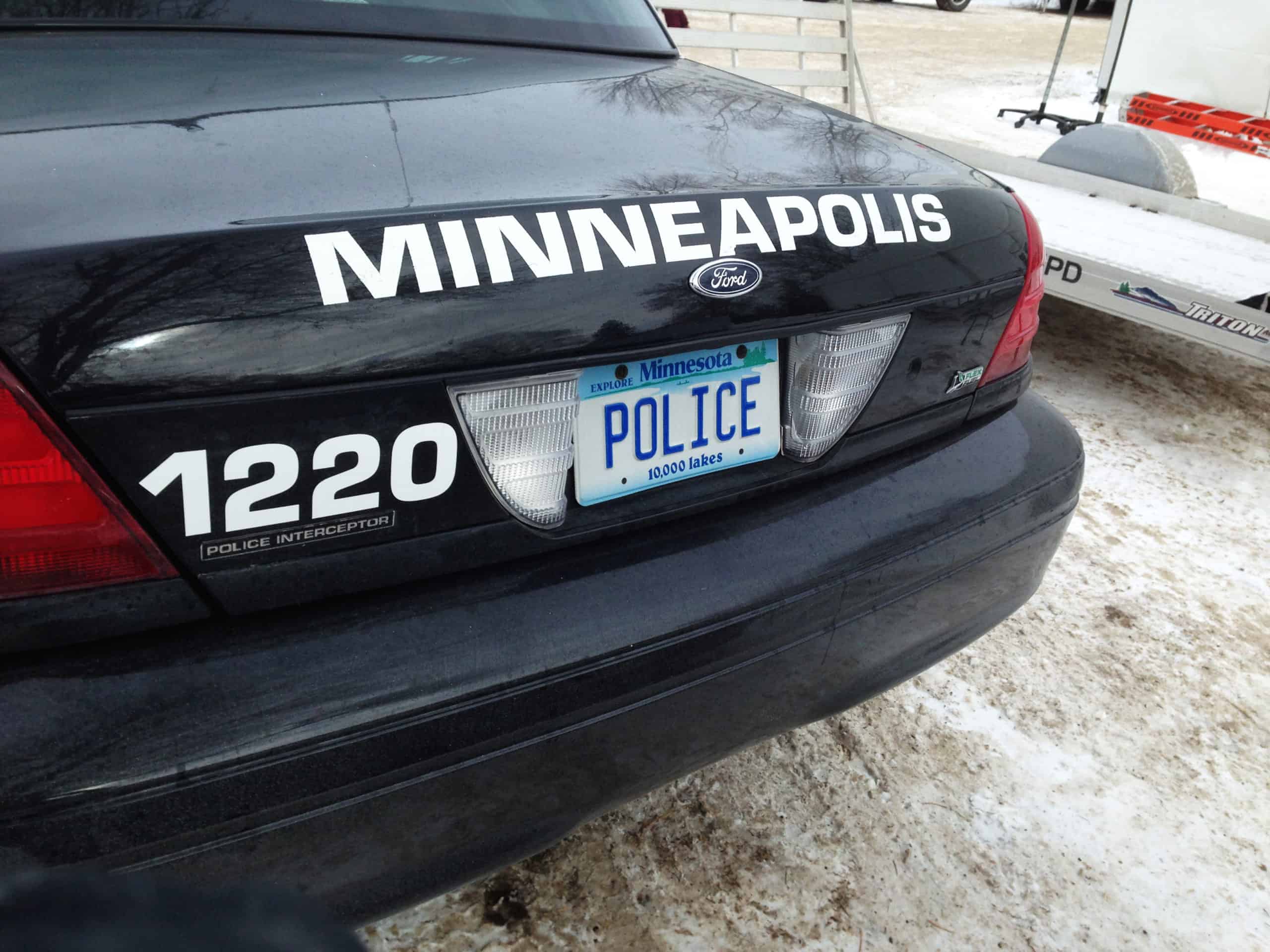 Minneapolis,,Mn/usa-march,12,,2014.,Back,End,Of,A,Minneapolis,Police